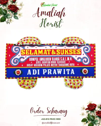 Karangan Bunga Ucapan Selamat di Jipang